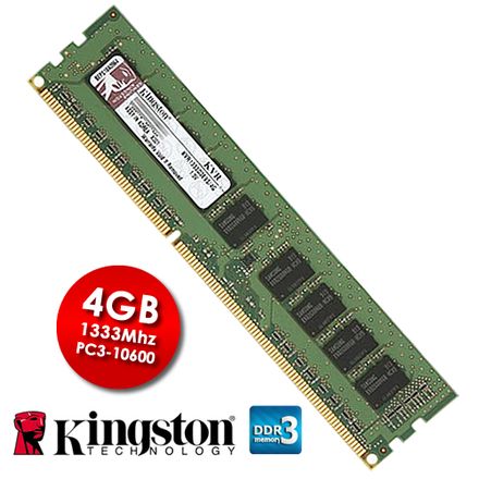 Memoria RAM Kingston 4GB DDR3 1333MHZ PC3 10600